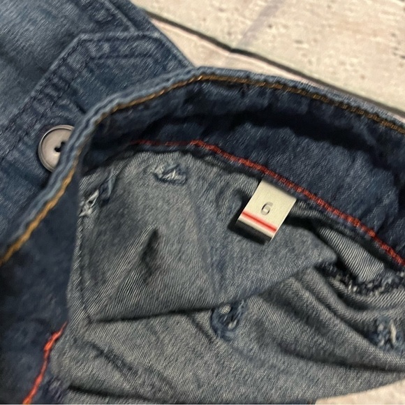 𝅺tommy Hilfiger 2-Pocket  Front Button Blue Denim Skirt size 6 - Picture 3 of 6